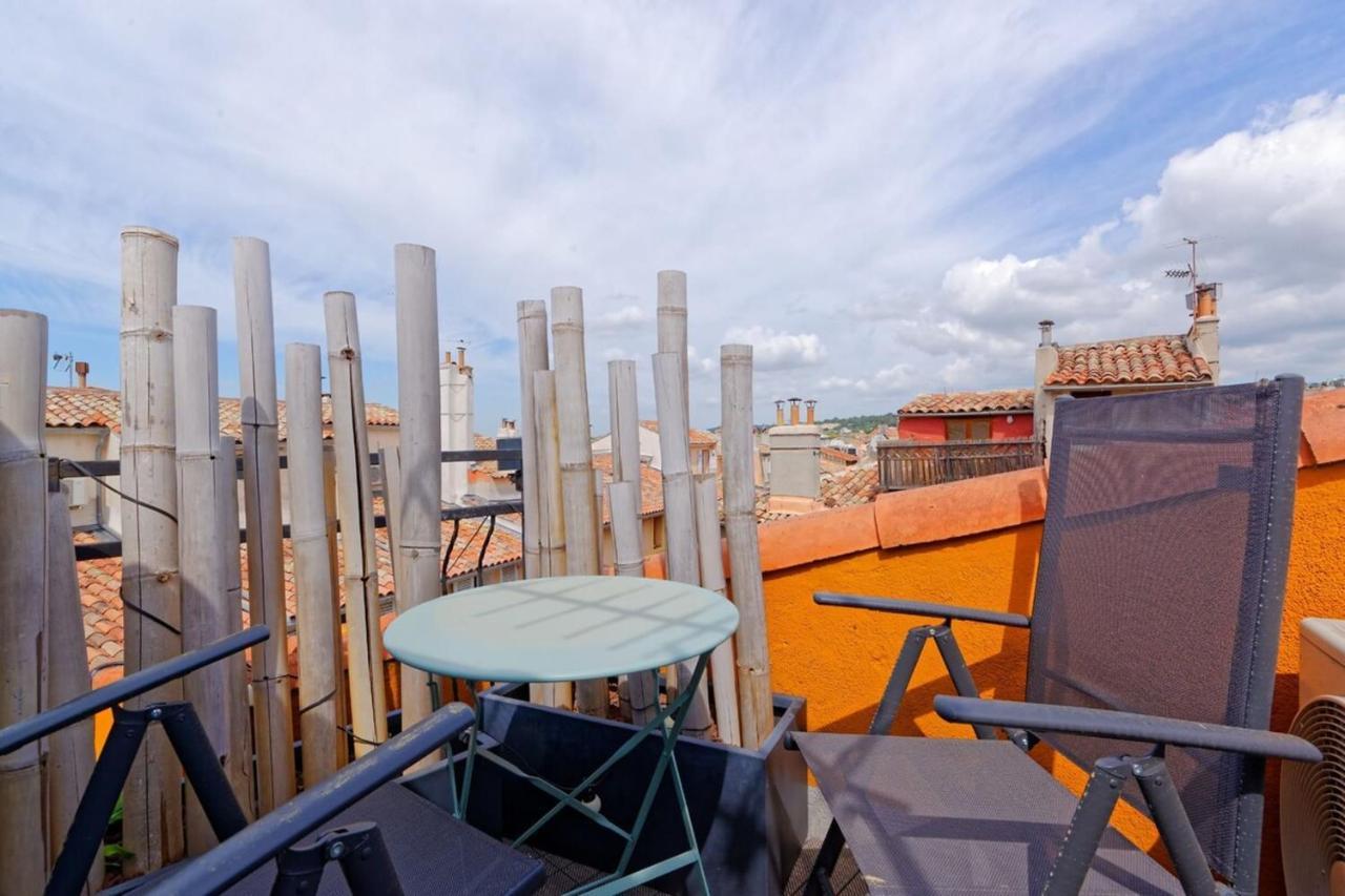 Air-Conditioned Duplex Apartment With Furnished Terrace In The City Center 엑상프로방스 외부 사진